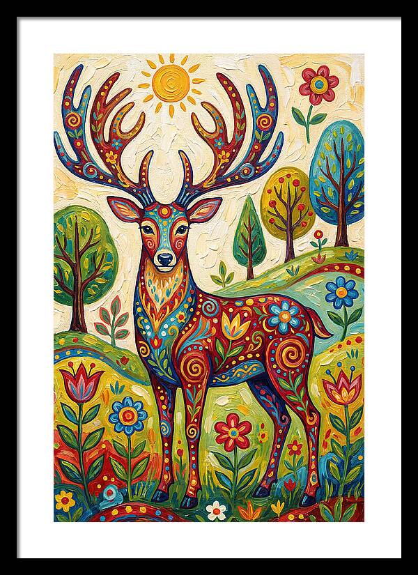 Colorful Deer In Nature