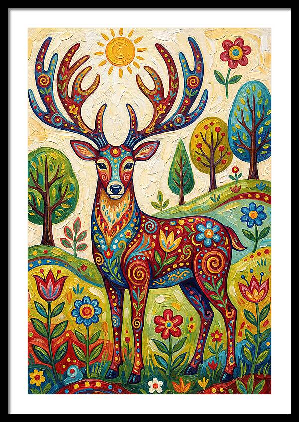 Colorful Deer In Nature