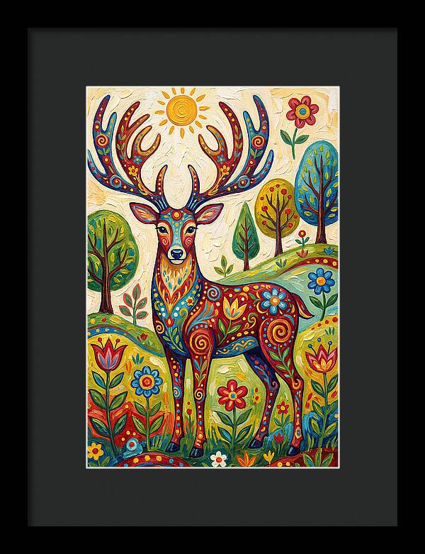 Colorful Deer In Nature