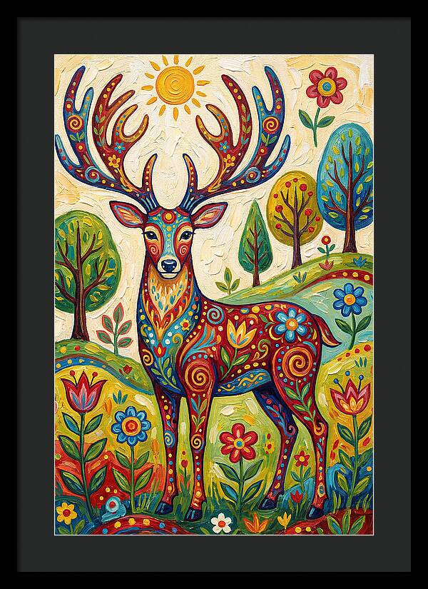 Colorful Deer In Nature