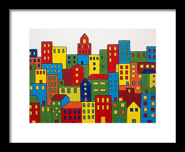 Colorful Downtown Skyline