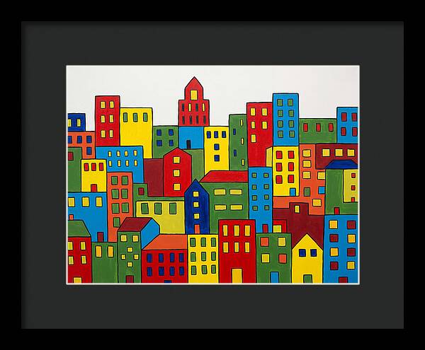 Colorful Downtown Skyline