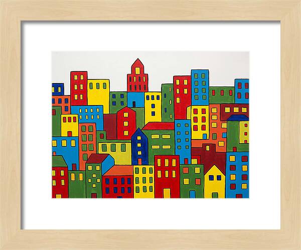Colorful Downtown Skyline