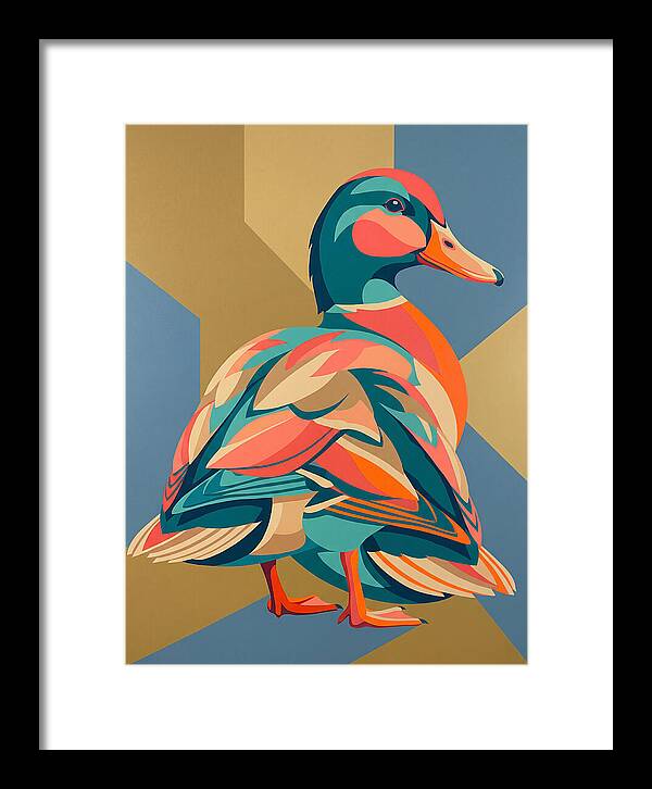 Colorful Duck Portrait