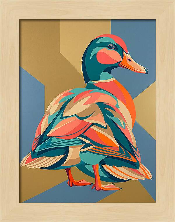 Colorful Duck Portrait