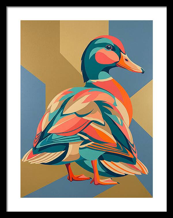 Colorful Duck Portrait