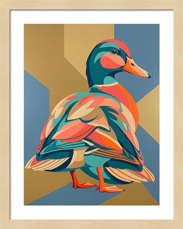 Colorful Duck Portrait