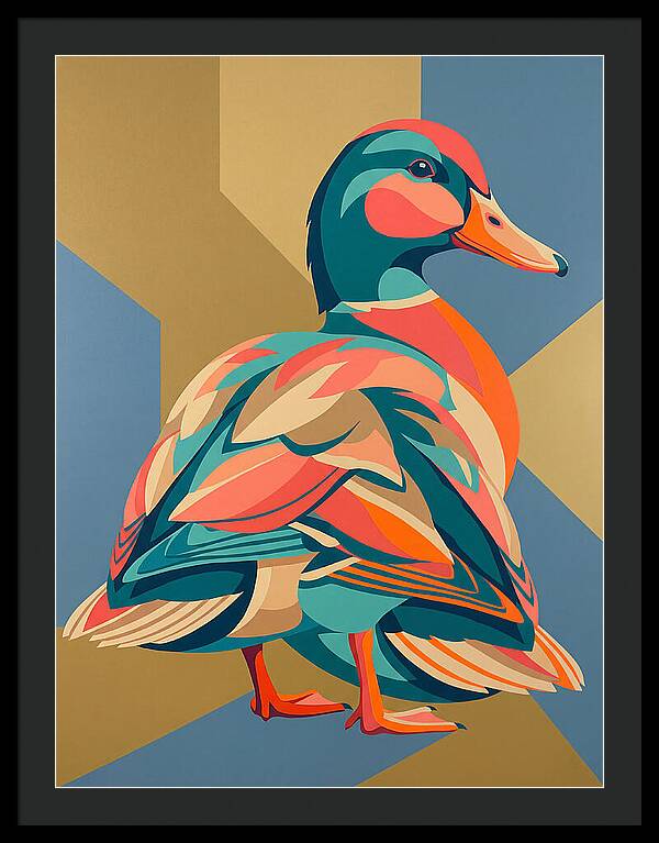 Colorful Duck Portrait