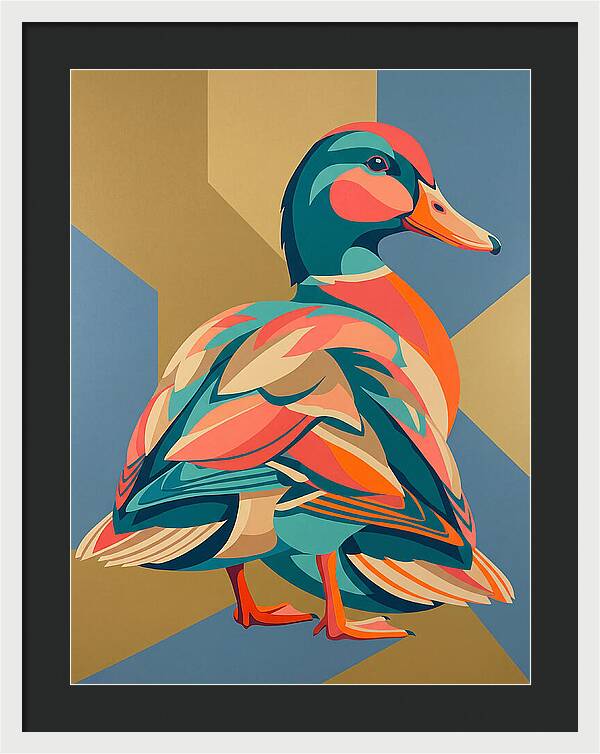Colorful Duck Portrait