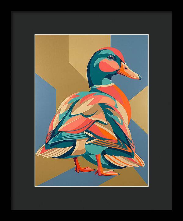 Colorful Duck Portrait