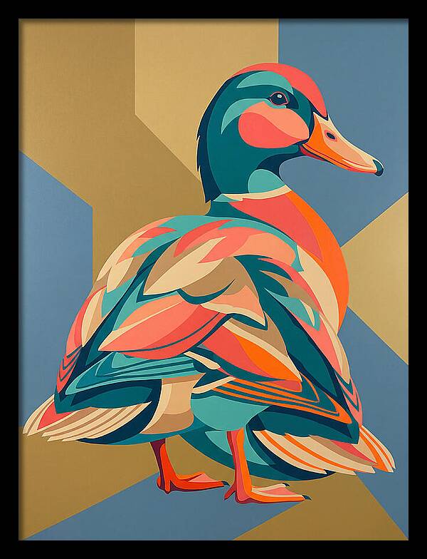 Colorful Duck Portrait