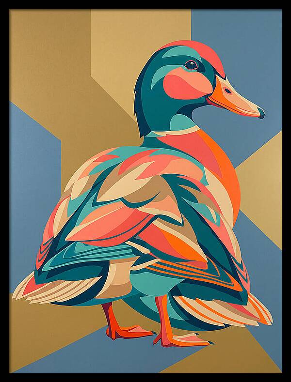 Colorful Duck Portrait