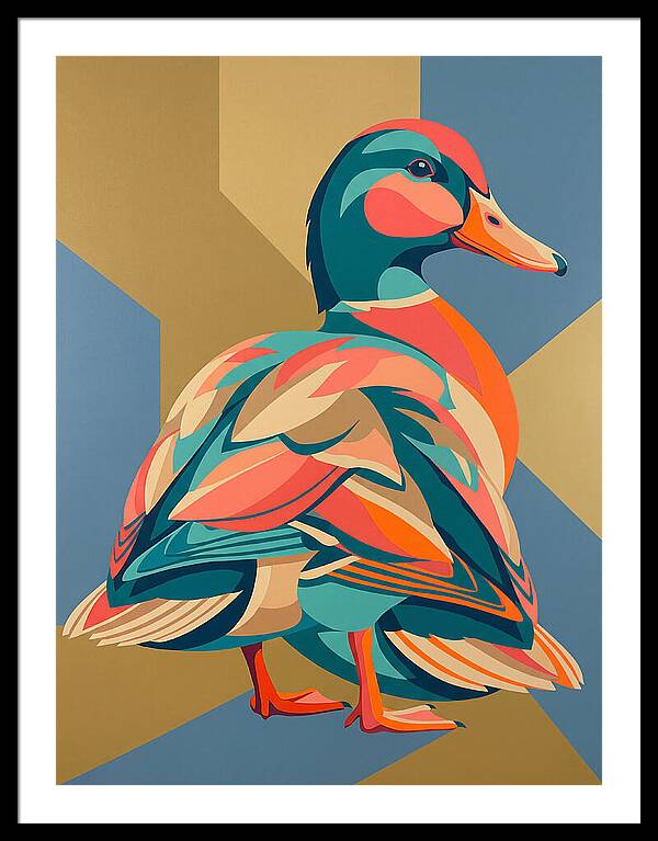 Colorful Duck Portrait