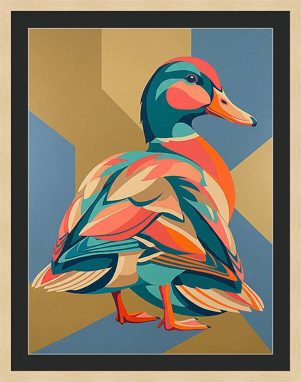 Colorful Duck Portrait