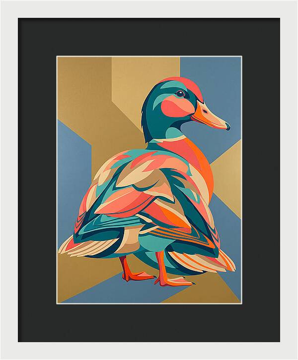Colorful Duck Portrait