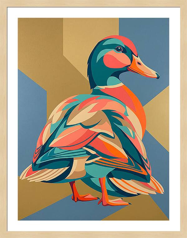 Colorful Duck Portrait