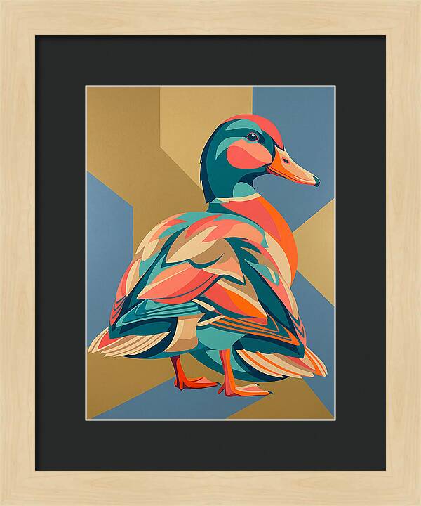 Colorful Duck Portrait