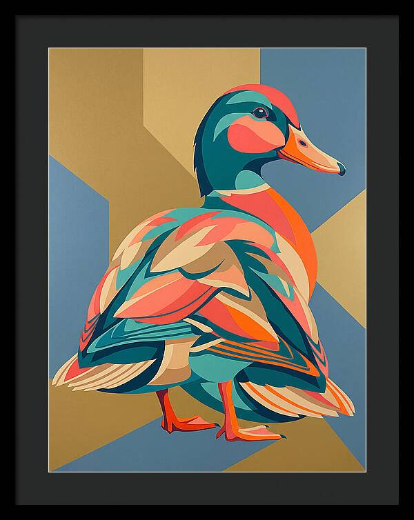 Colorful Duck Portrait