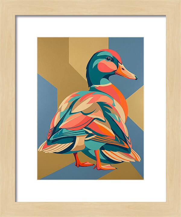 Colorful Duck Portrait