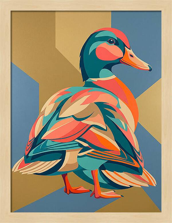 Colorful Duck Portrait