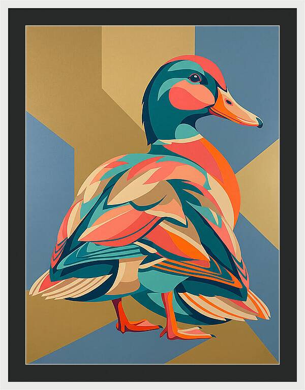 Colorful Duck Portrait