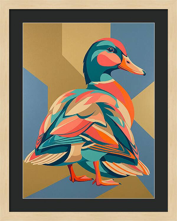 Colorful Duck Portrait