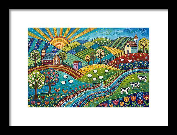 Colorful Farmland Landscape