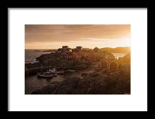 Colorful Fishing Village At Dusk