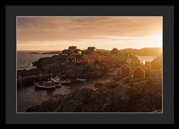 Colorful Fishing Village At Dusk
