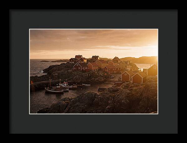 Colorful Fishing Village At Dusk