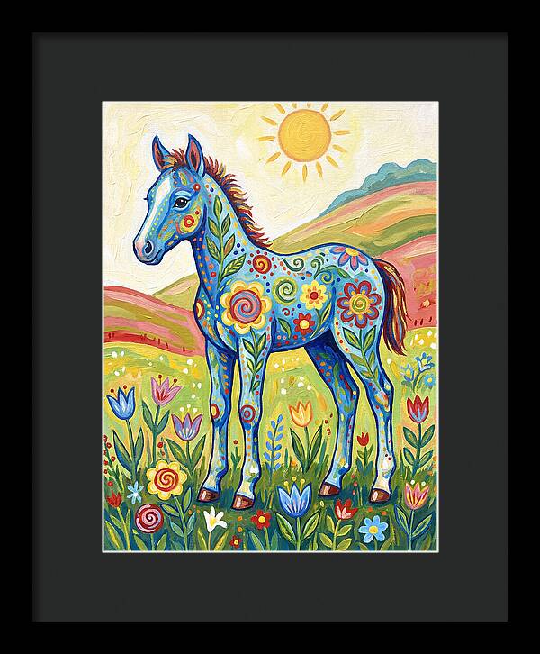 Colorful Floral Foal