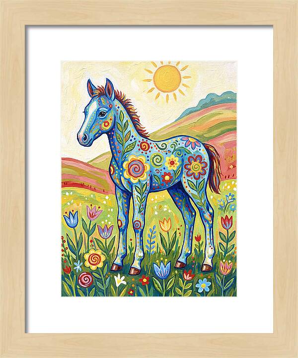 Colorful Floral Foal