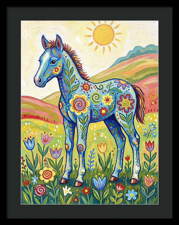 Colorful Floral Foal