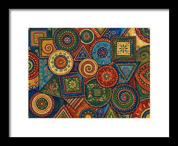 Colorful Folk Geometry Patterns