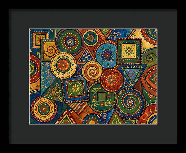 Colorful Folk Geometry Patterns