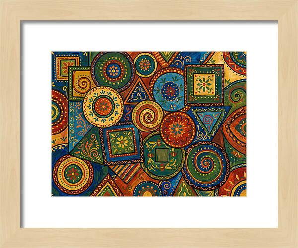 Colorful Folk Geometry Patterns