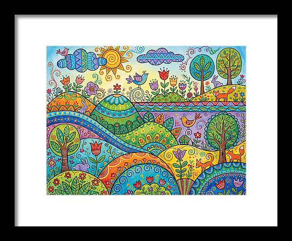 Colorful Folk Landscape