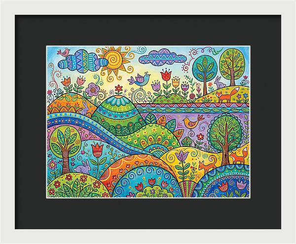 Colorful Folk Landscape