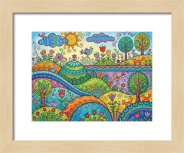 Colorful Folk Landscape