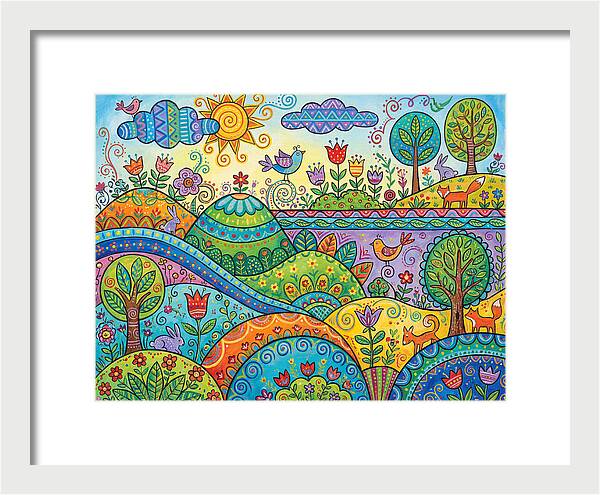 Colorful Folk Landscape