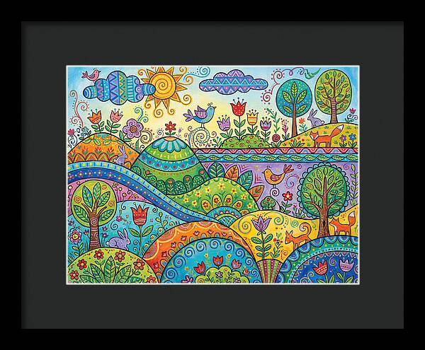 Colorful Folk Landscape