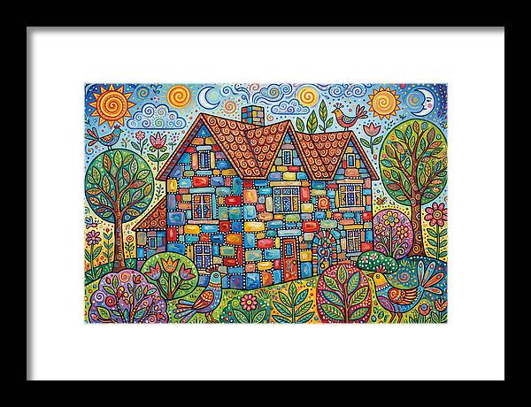 Colorful Folk Stone House