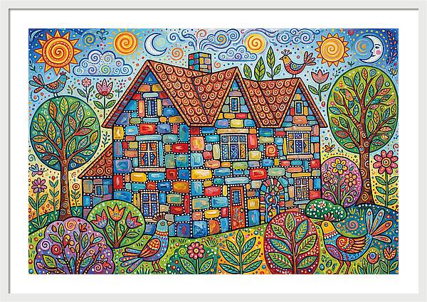 Colorful Folk Stone House