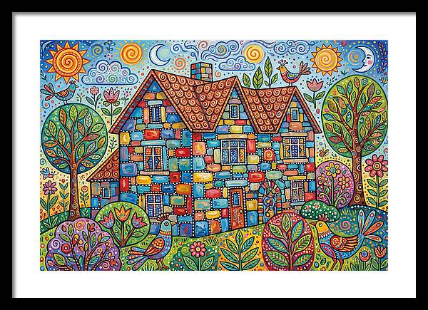 Colorful Folk Stone House