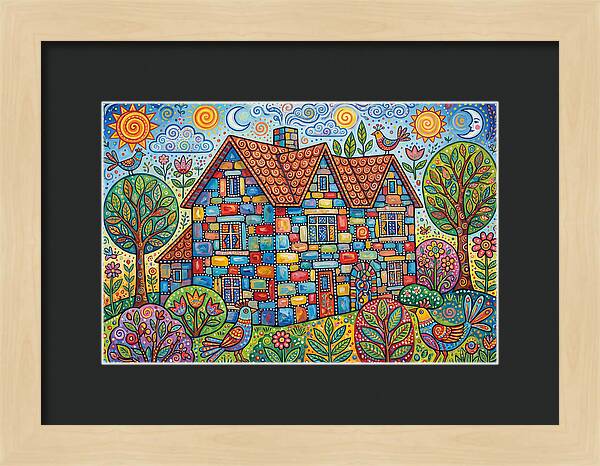 Colorful Folk Stone House