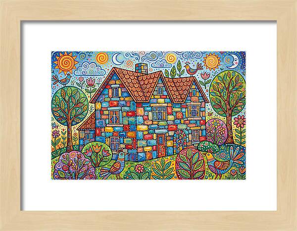Colorful Folk Stone House