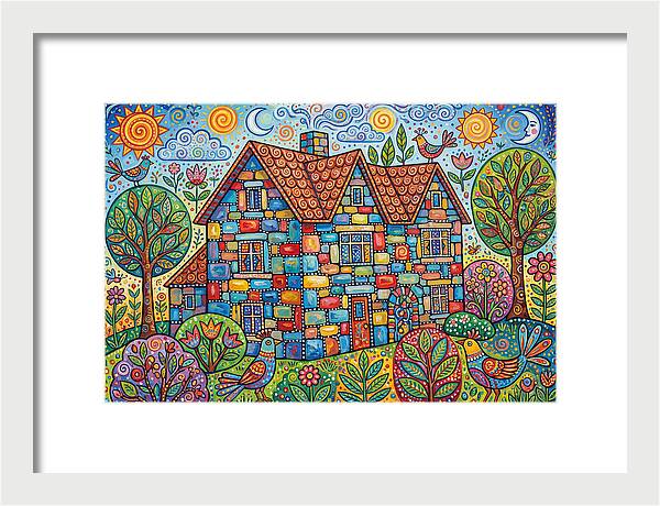 Colorful Folk Stone House