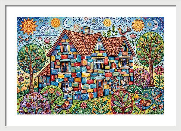 Colorful Folk Stone House