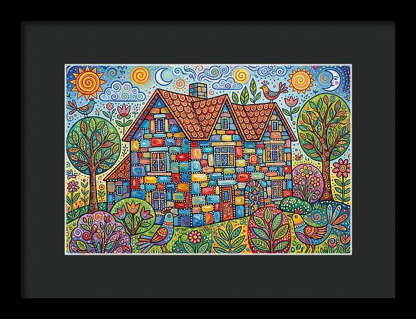 Colorful Folk Stone House