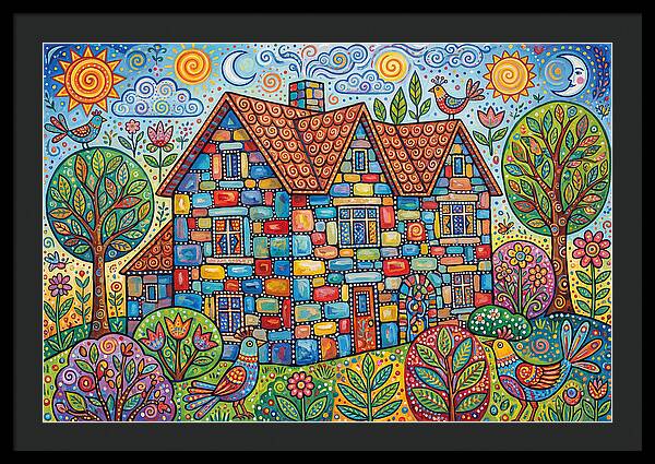 Colorful Folk Stone House